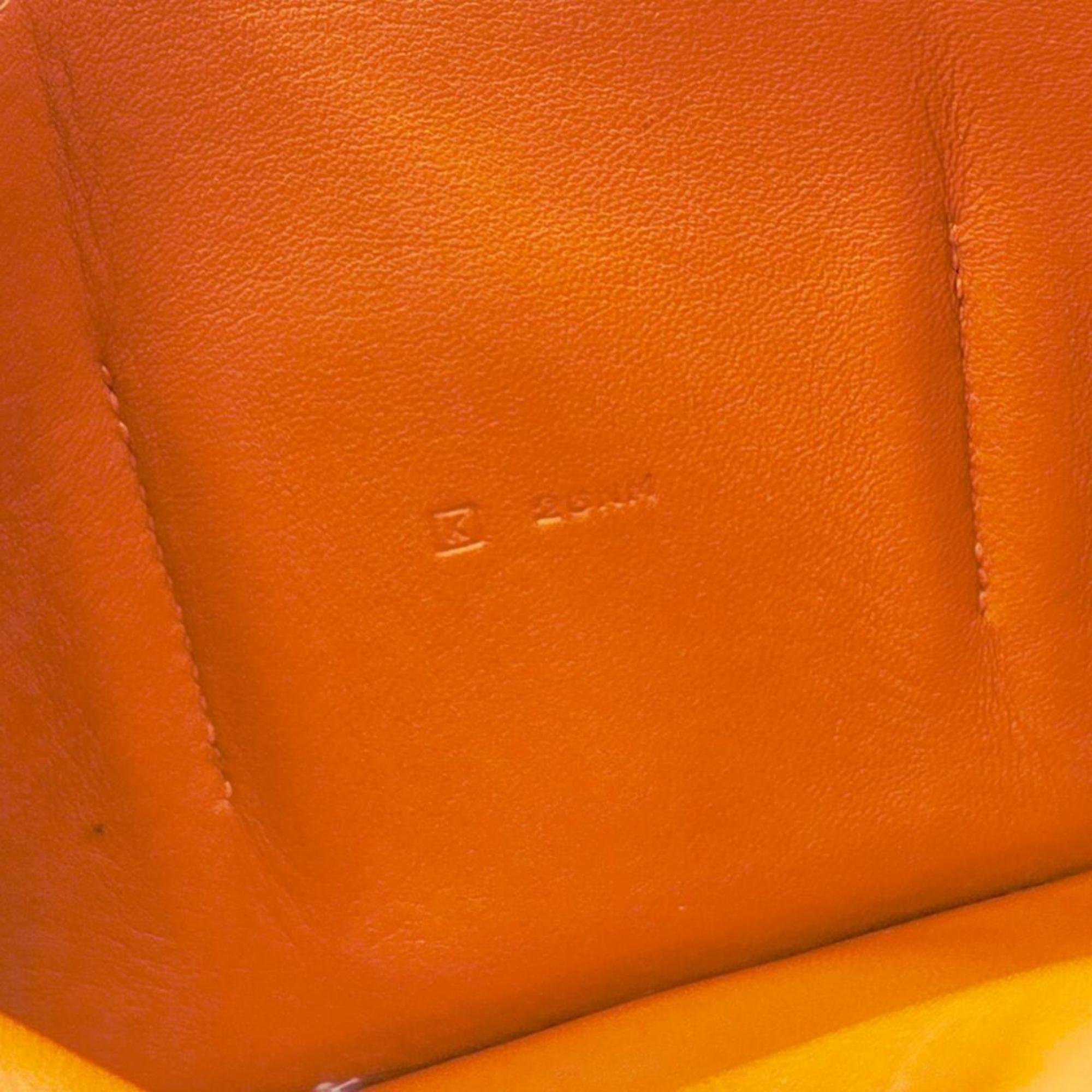 HERMES Dogon Duo GM Taurillon Clemence Orange Long Wallet, Leather, Wallet & Coin Case, Women's Men's