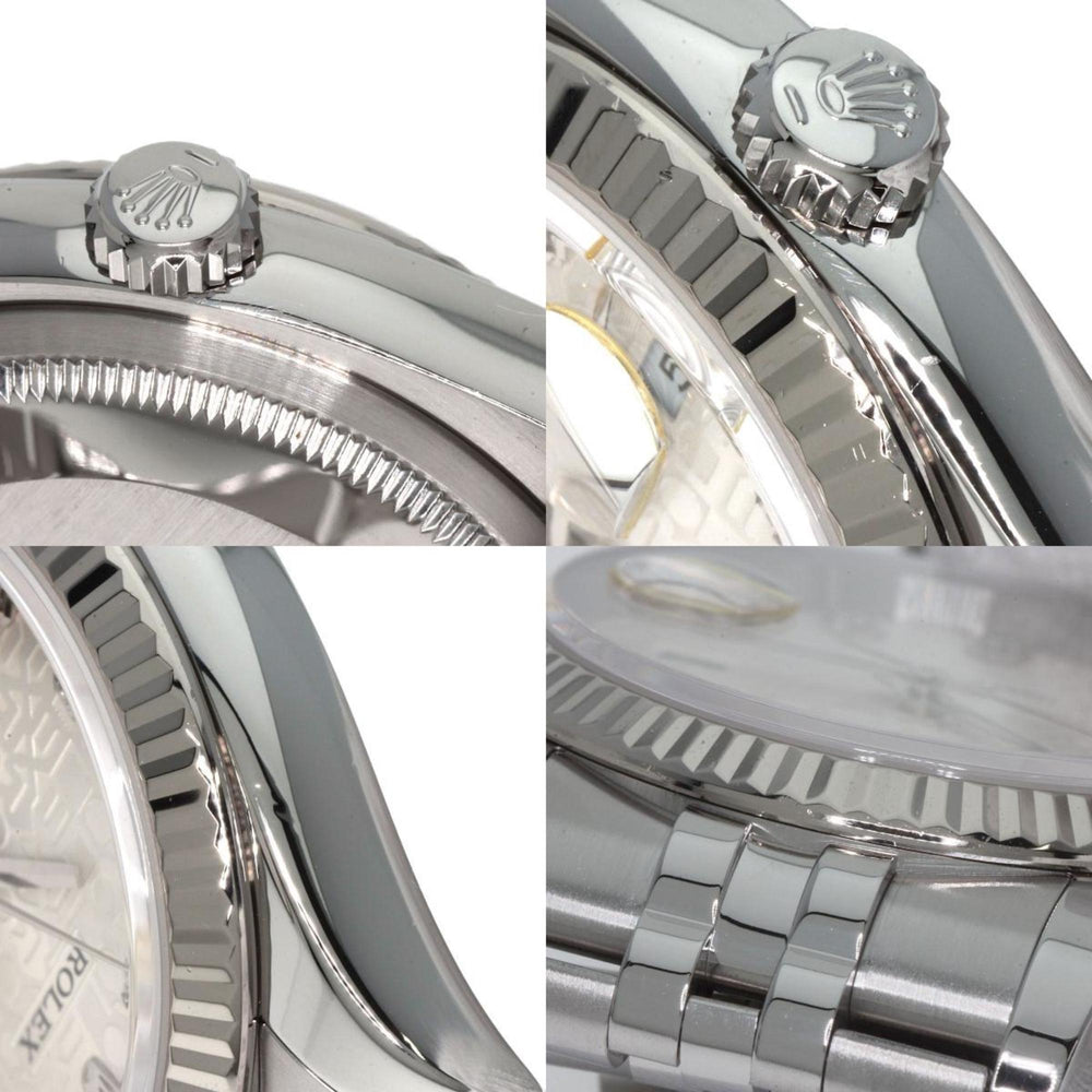 Rolex 116234G Datejust 10P Diamond Watch Stainless Steel SS K18WG Men's ROLEX — Good