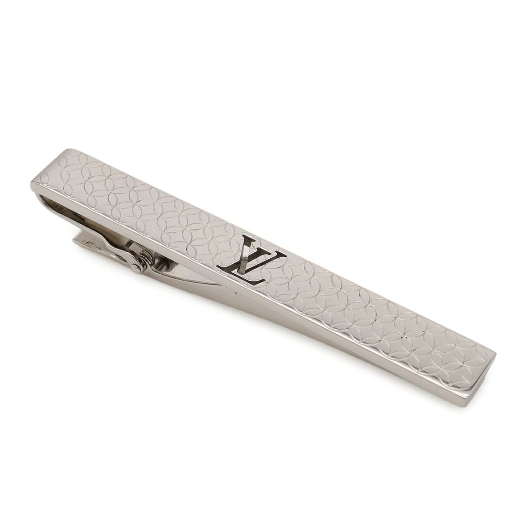LOUIS VUITTON Louis Vuitton Pins Cravat Champs-Élysées Tie Pin Bar Clip Silver M65042 — Like New