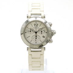 Cartier Pasha Silver Dial AT Automatic Boys Ladies Unisex Watch W3140005 — Very Good