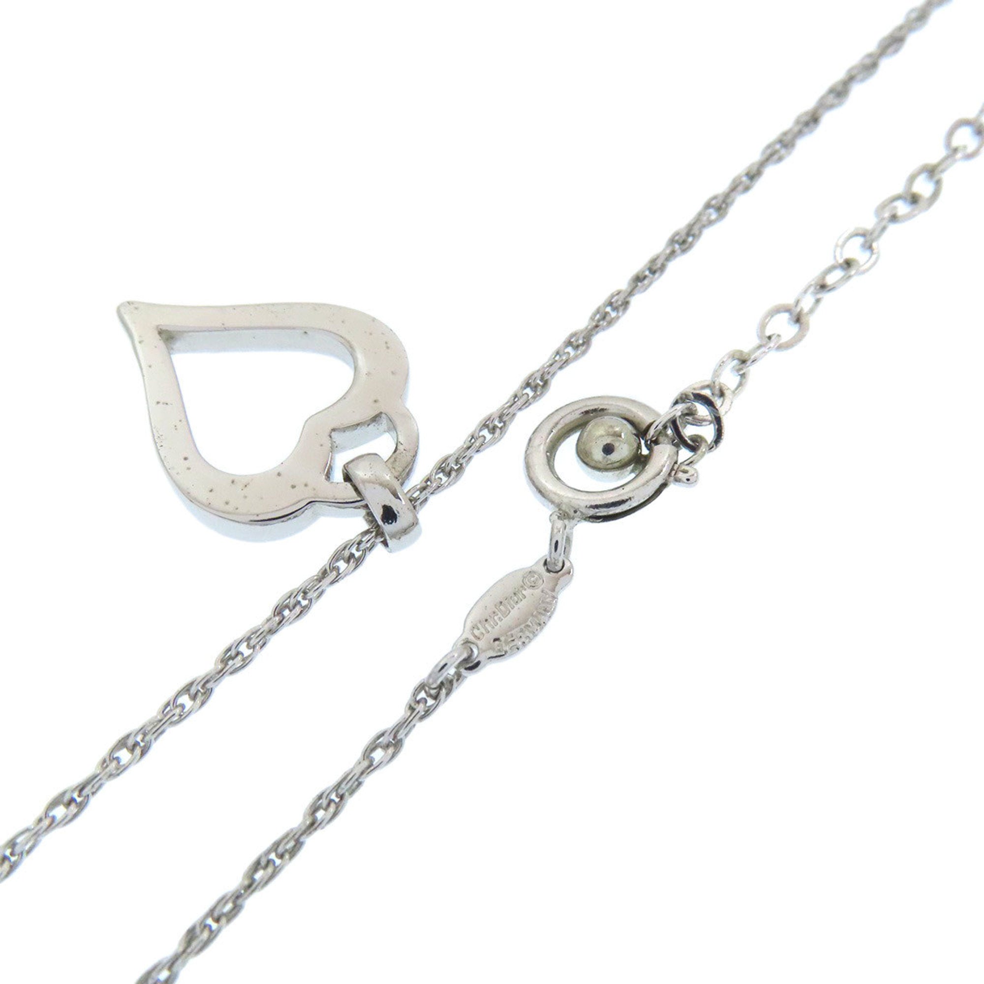Christian Dior Heart Rhinestone Necklace for Women CHRISTIAN DIOR