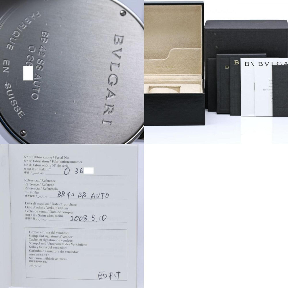 BVLGARI Bulgari BB42BSSDAUTO BB42SSAUTO 10382 Men's Watch Stainless Steel 40476 — Good