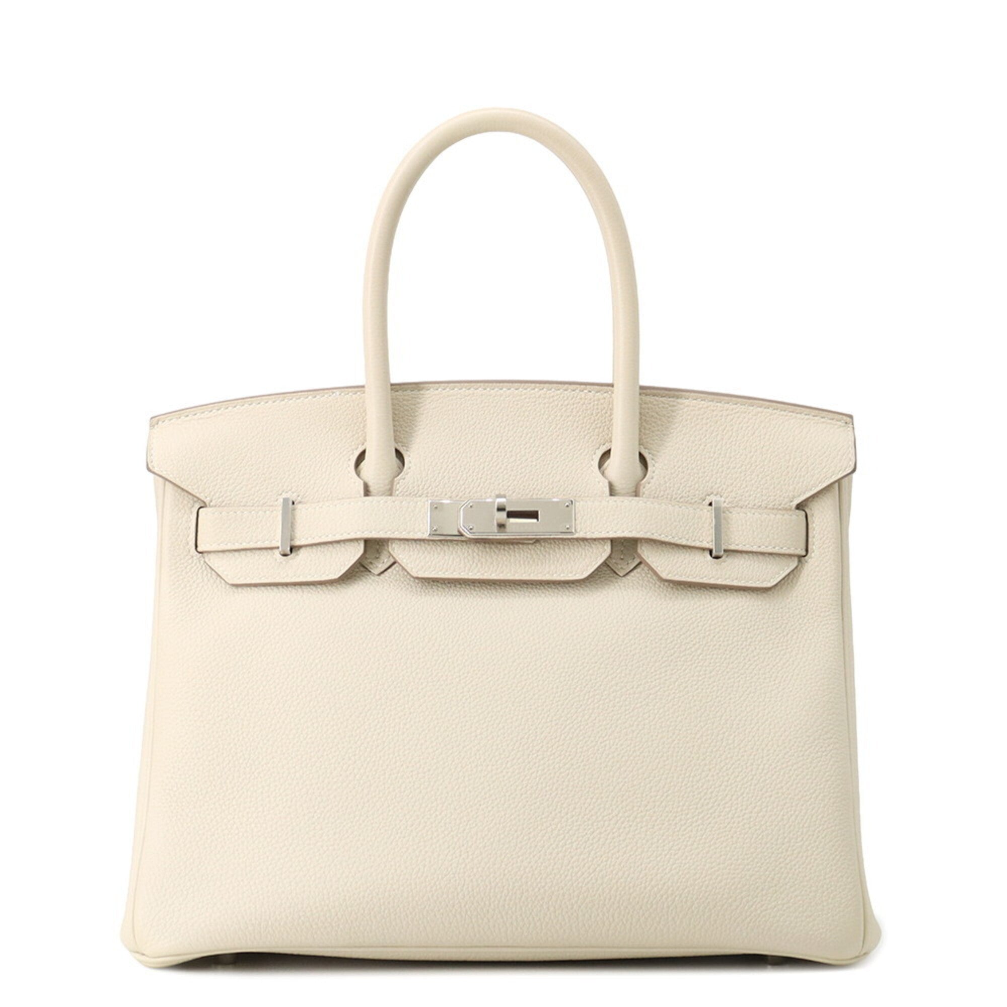 Hermes Birkin 30 Craie Togo C stamp HERMES handbag women's — Like New