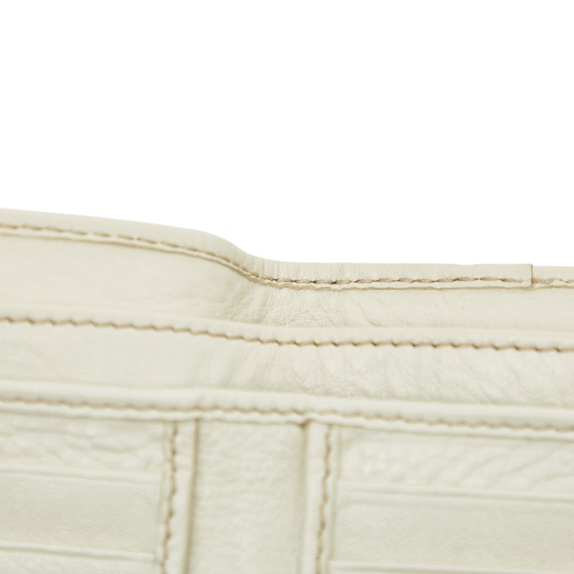 Gucci GG Canvas Bifold Wallet 212090 Beige Ivory Leather Women's GUCCI