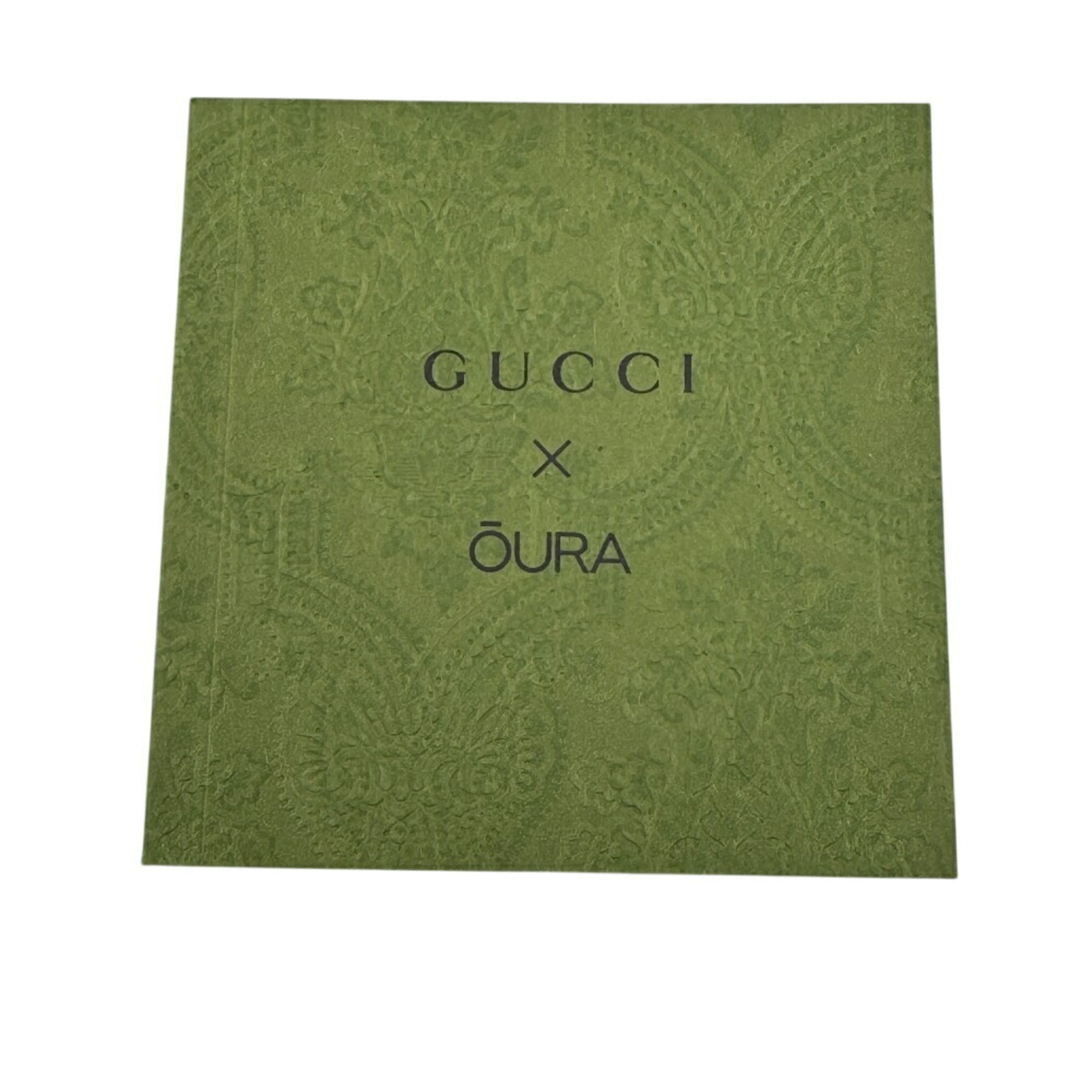 GUCCI Aura Ring Interlocking G Black Unisex