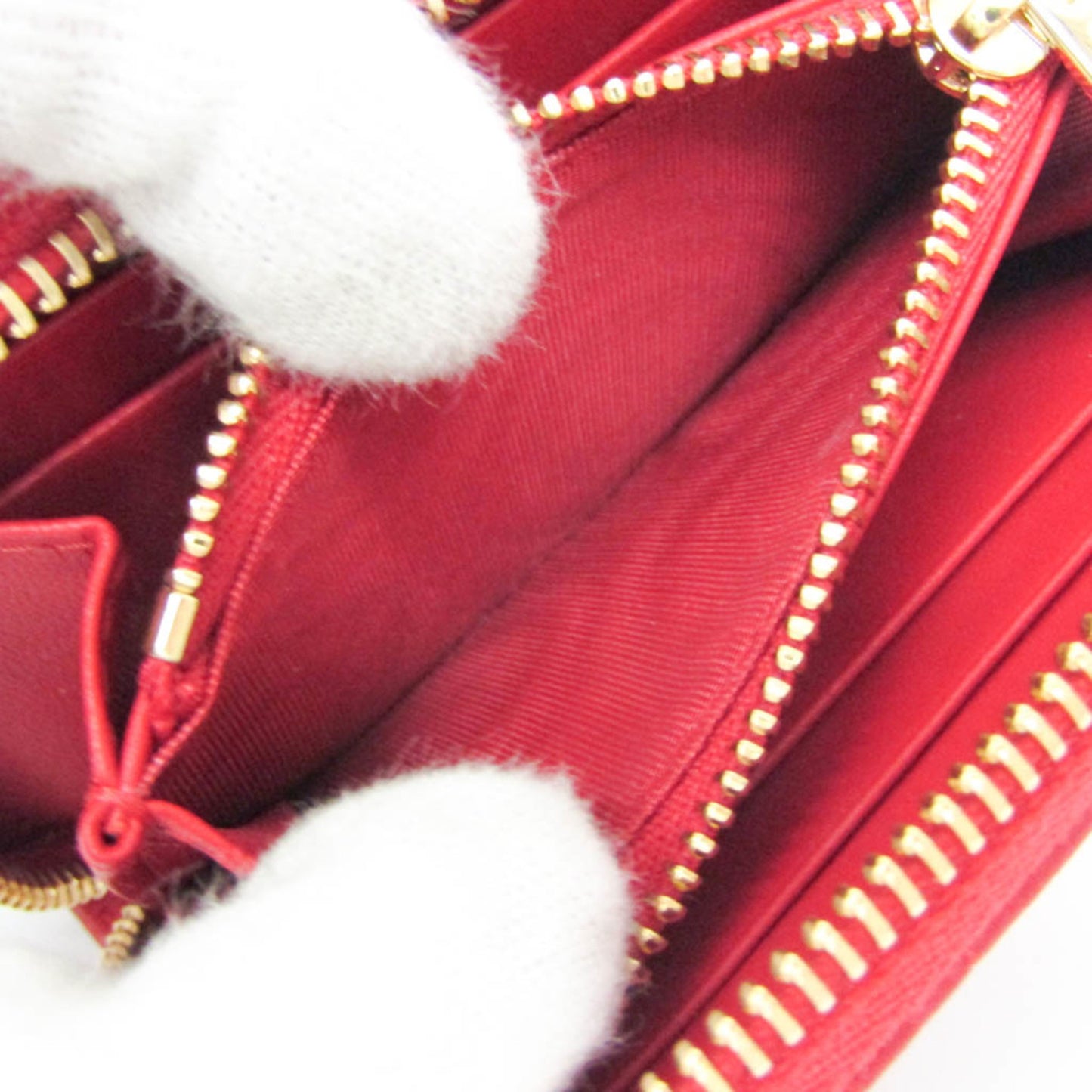 Christian Dior Lady Dior S0985ONHG Women's Leather Coin Purse/coin Case Red Color