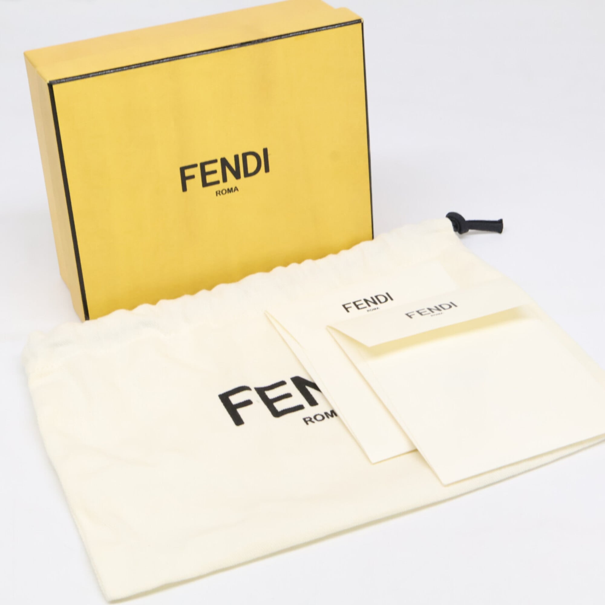 FENDI 7AS051 AL9E First Nano Fox Fur Chain Shoulder Pouch Bag Pink Women's — Like New