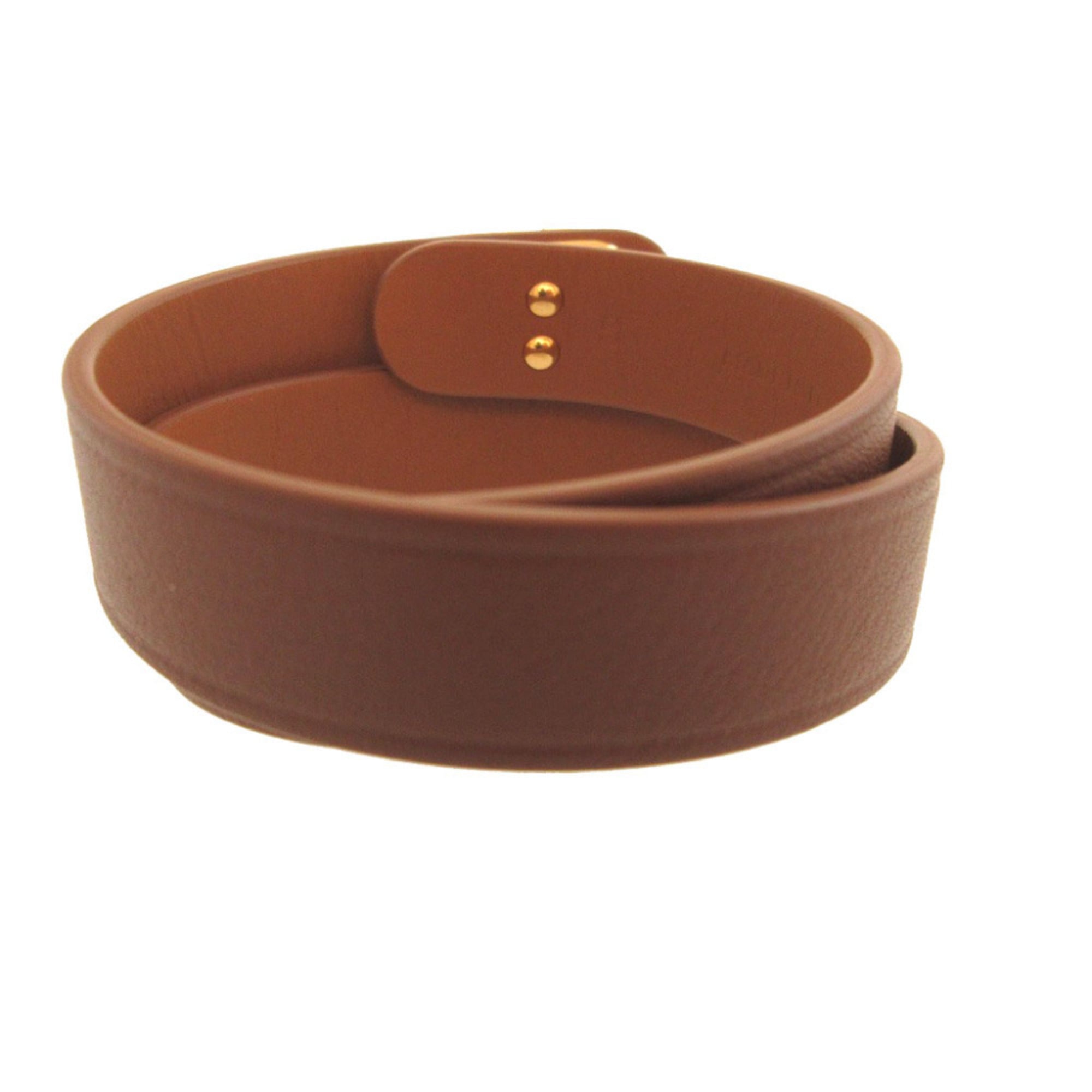 Like new Christian Dior 30 Montaigne B1760 Small Leather Brown Double Bracelet 0472
