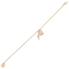 Hermes Kelly Clochette Small Bracelet PM Accessory 18KPG (Pink Gold) Diamond Women's Clear Gold Tone H220463B 00SH — Like New