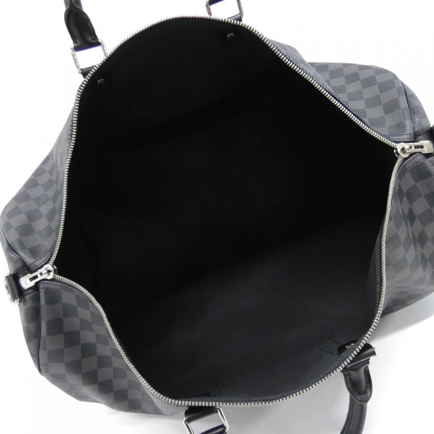 Louis Vuitton Damier Graphite Keepall Bandouliere 55cm N41413 Boston Bag