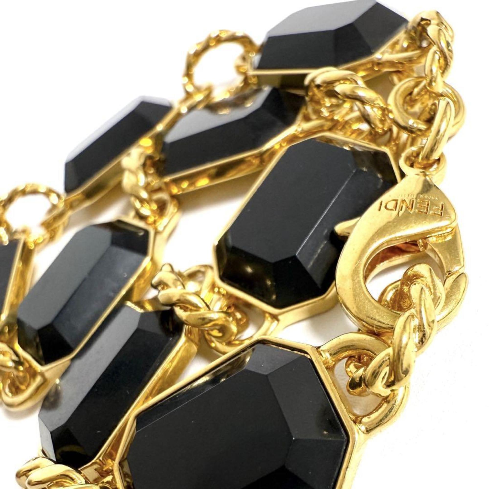 Fendi Men's FF Link Bracelet, Gold, 22cm — Like New