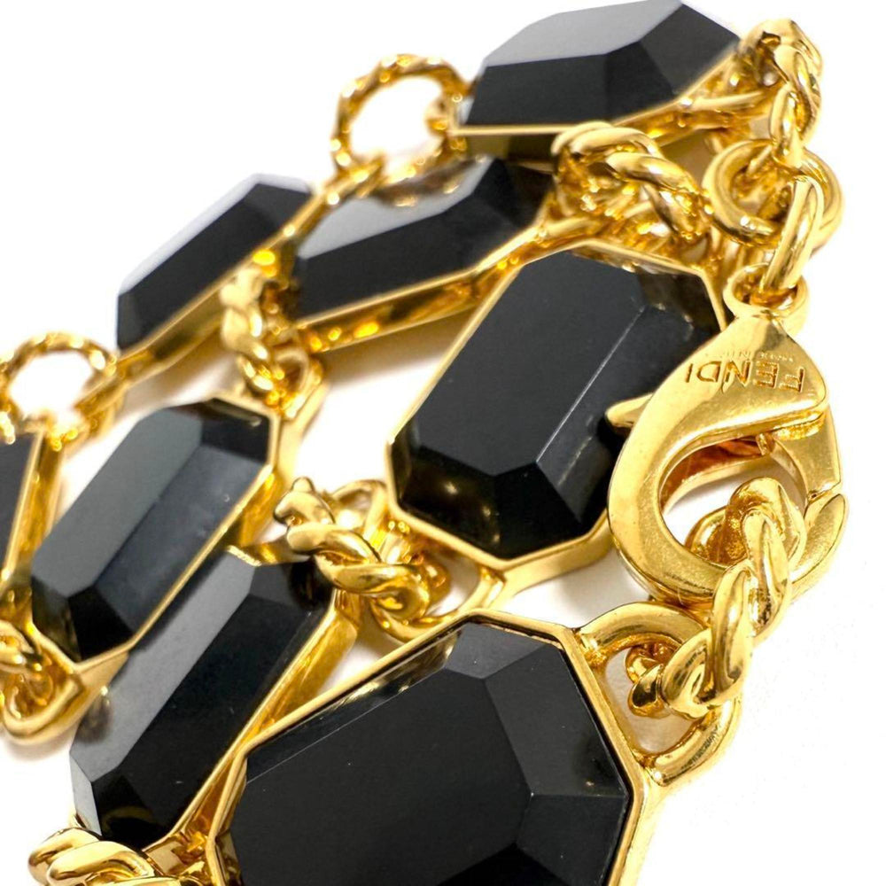 Fendi Men's FF Link Bracelet, Gold, 22cm — Like New