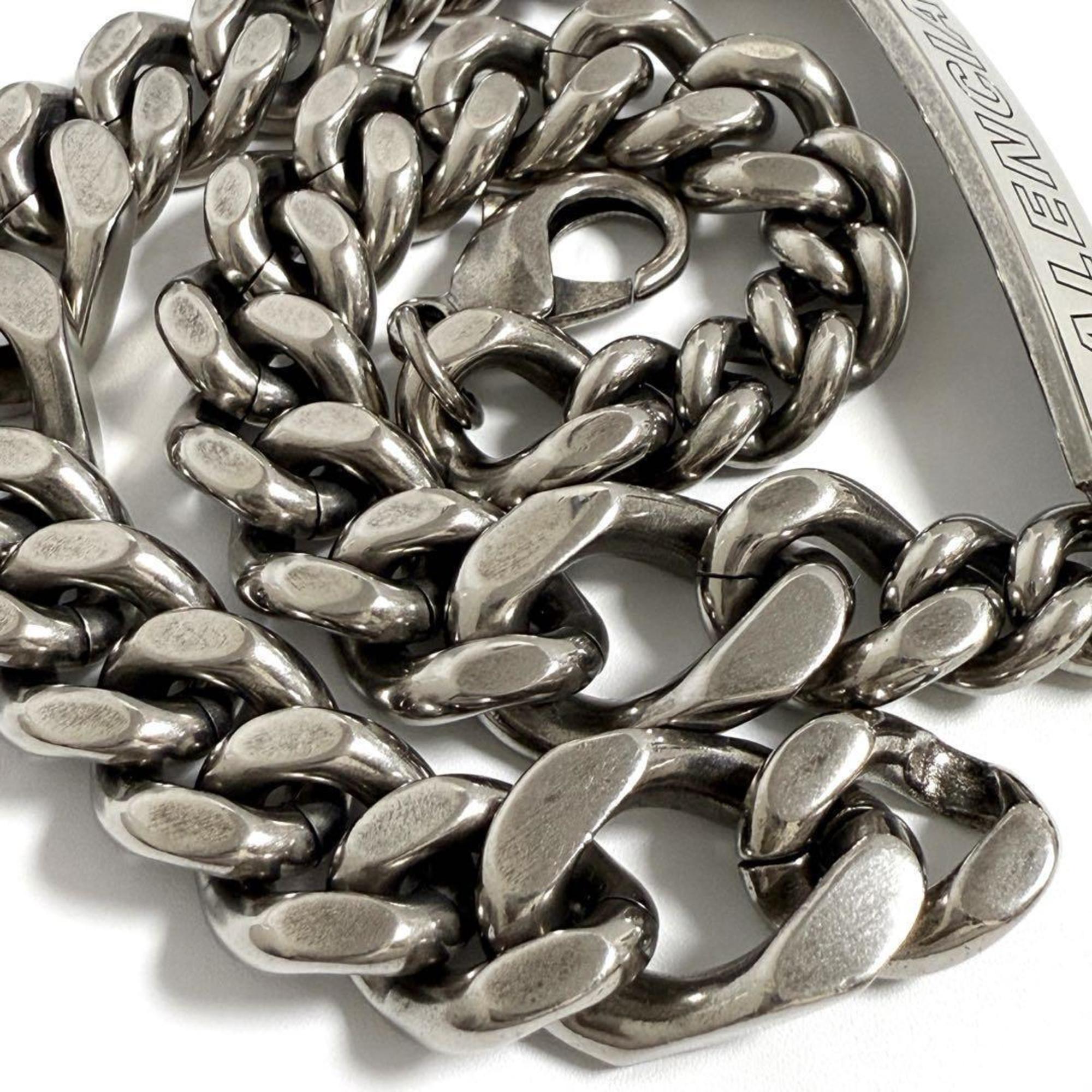 Balenciaga Men's Plate Twist Chain Necklace — Like New