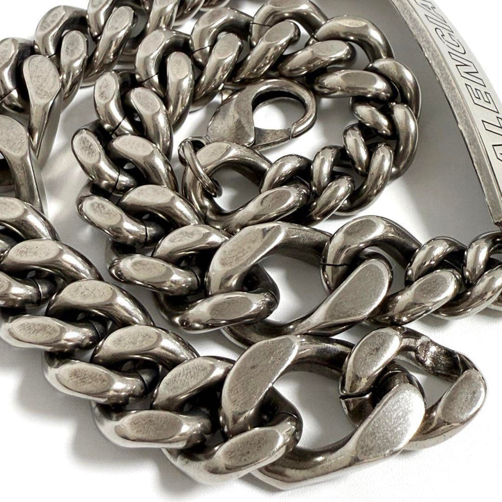 Balenciaga Men's Plate Twist Chain Necklace — Like New