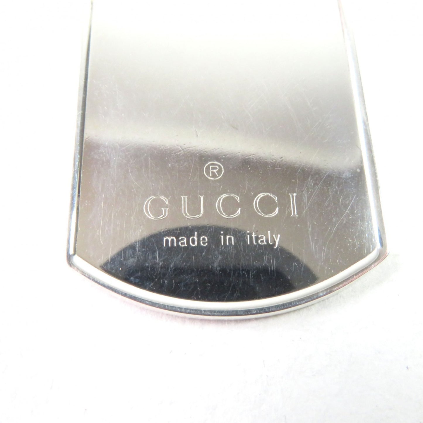 GUCCI 925 Silver Double Dog Tag Ball Chain Necklace with Engraved Logo, Made in Italy, Weight 50.79g, Recommended for Men