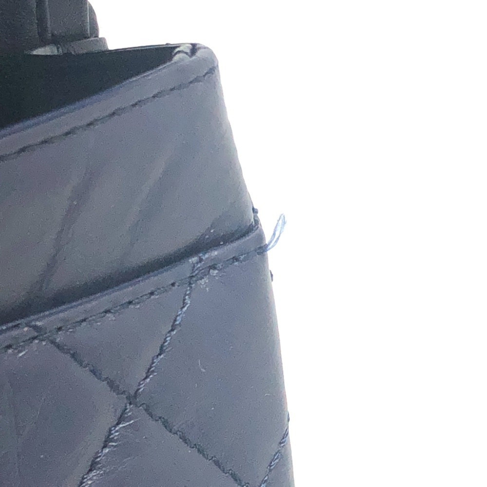 CHANEL Chanel Matelasse Double Flap 2.55 Bag Shoulder Crossbody Leather Women's Navy — Like New