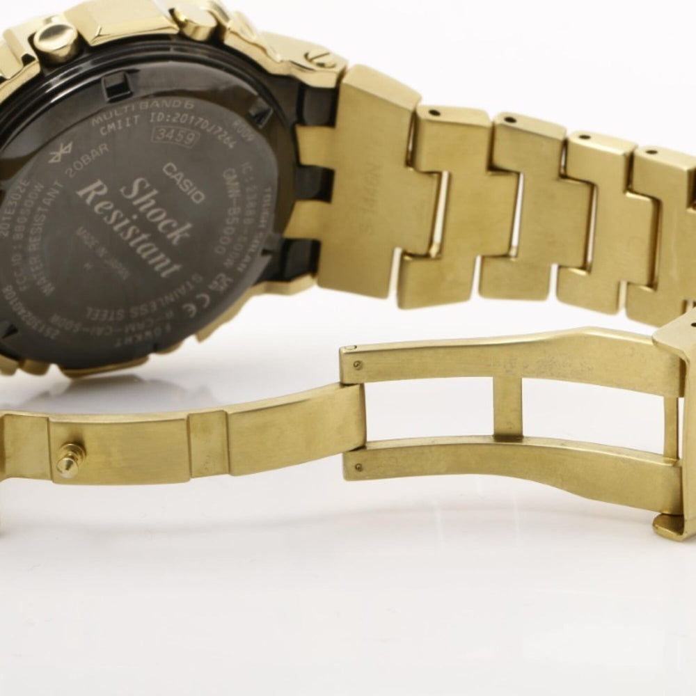 CASIO G-SHOCK FULL METAL 5000 SERIES GMW-B5000GD-9JF Black Gold Stainless Steel Men's Digital Watch — New - Store Return