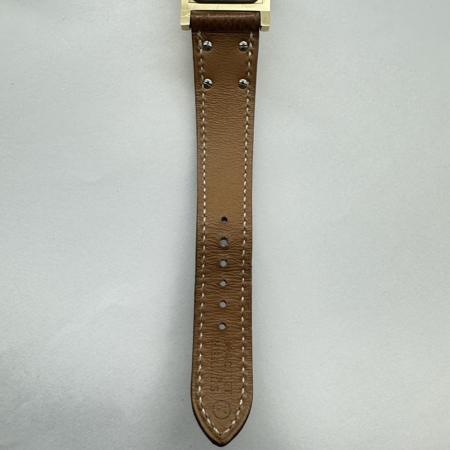 HERMES Medor ME1.201 Quartz Watch with Gold and Brown Bracelet for Men Women