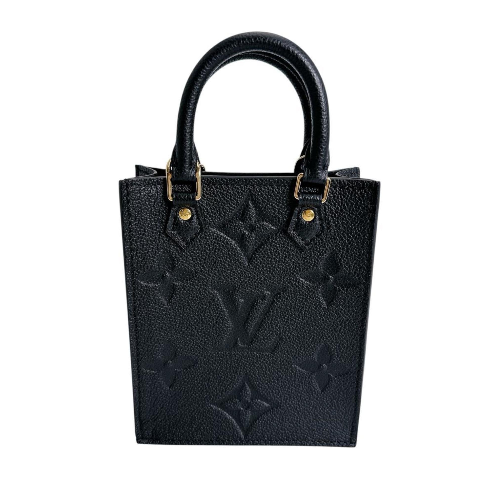 Louis Vuitton Petite Sac Plat Monogram Empreinte Shoulder Bag M81417 Black — New - Store Return