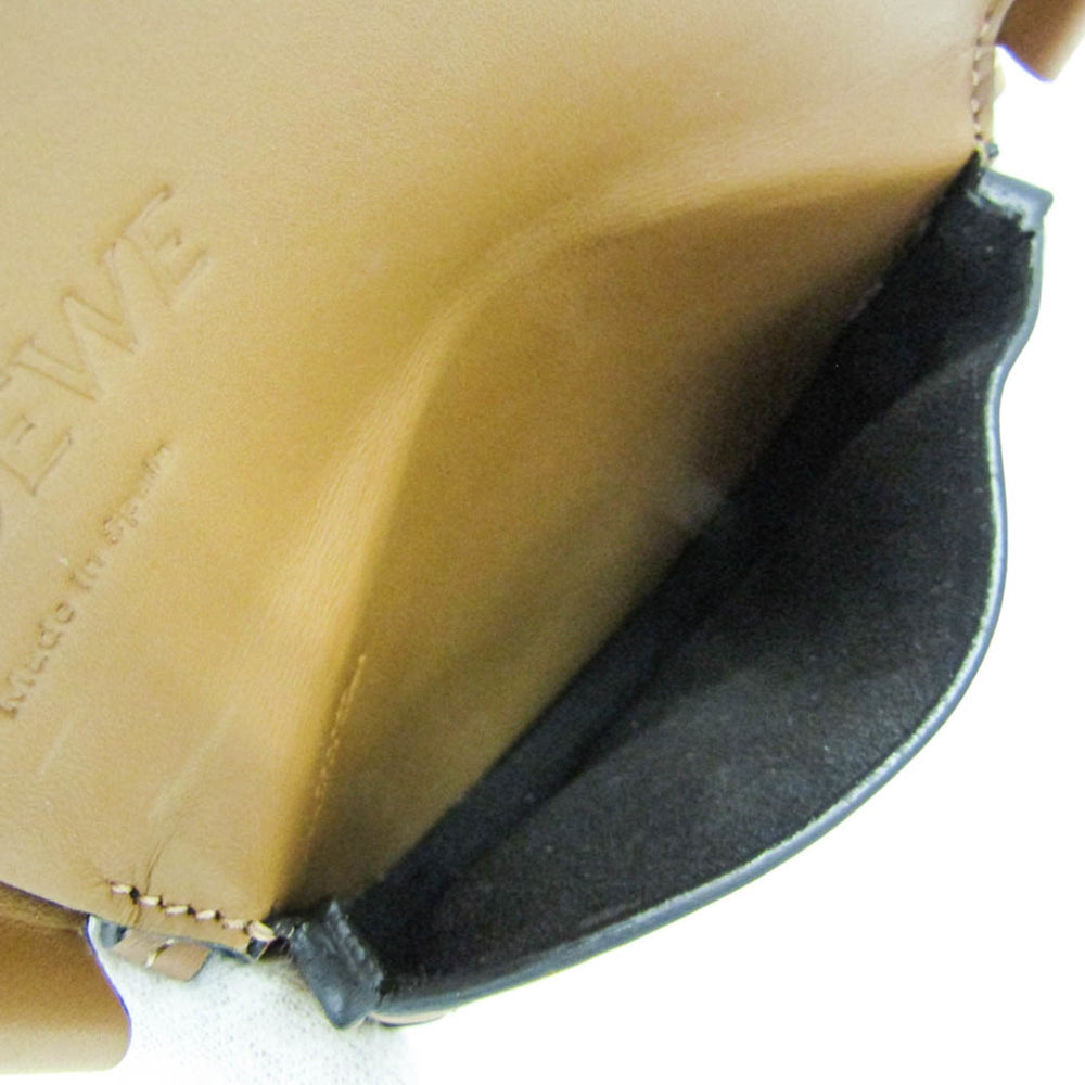 Loewe HEEL POUCH SMALL Women's Leather Shoulder Bag Brown — Like New