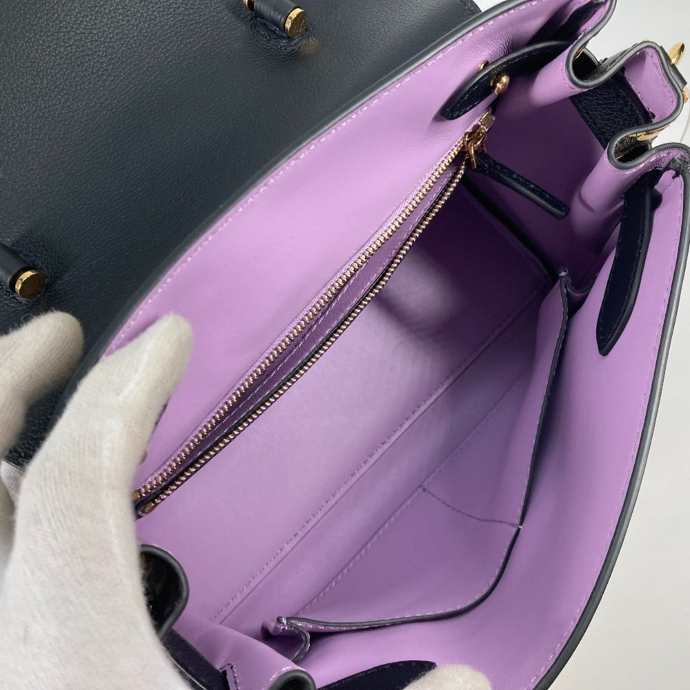 FENDI Versace collaboration VERSACE La Medusa satchel bag Zucca FENDACE Fenderche shoulder handbag leather ladies brown — New - Store Return