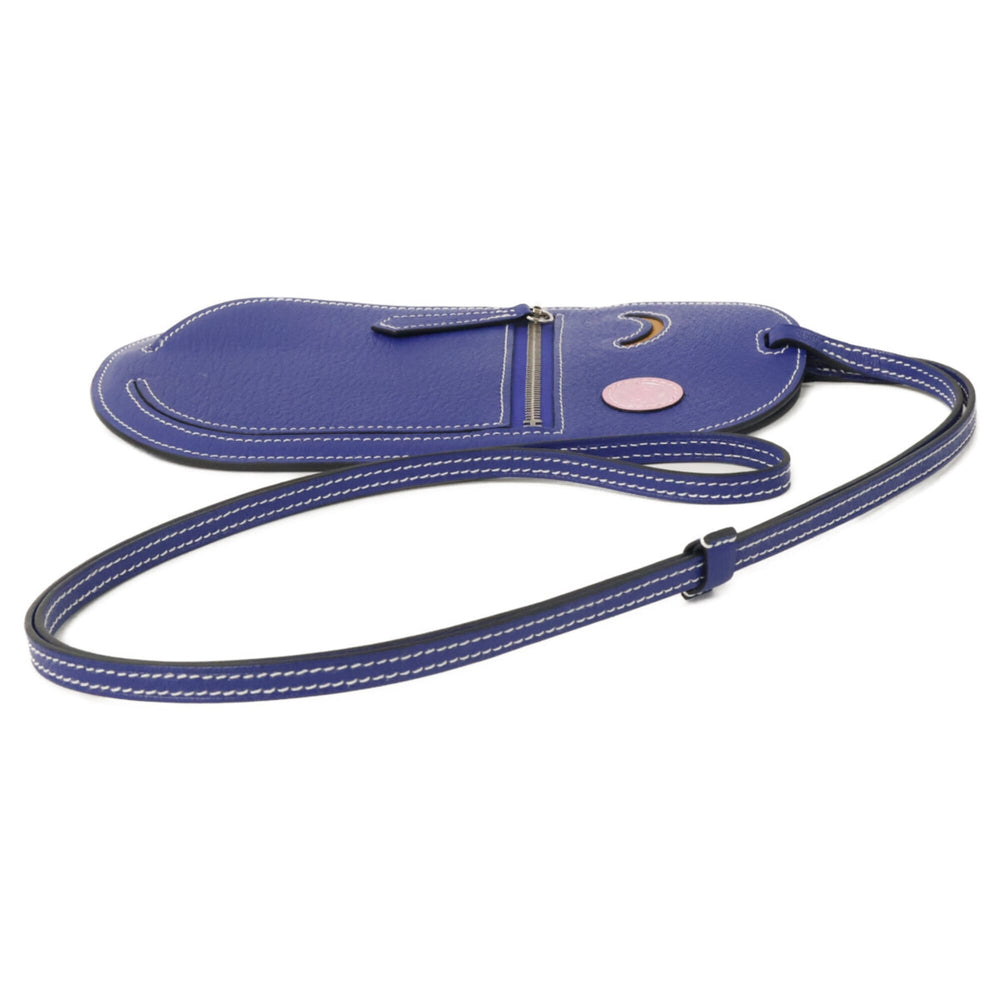 HERMES (U stamp) Chevre Mysore In-the-Loop To Go Wink GM Smartphone Shoulder Bag/Case - Blue Electric Women's — Like New