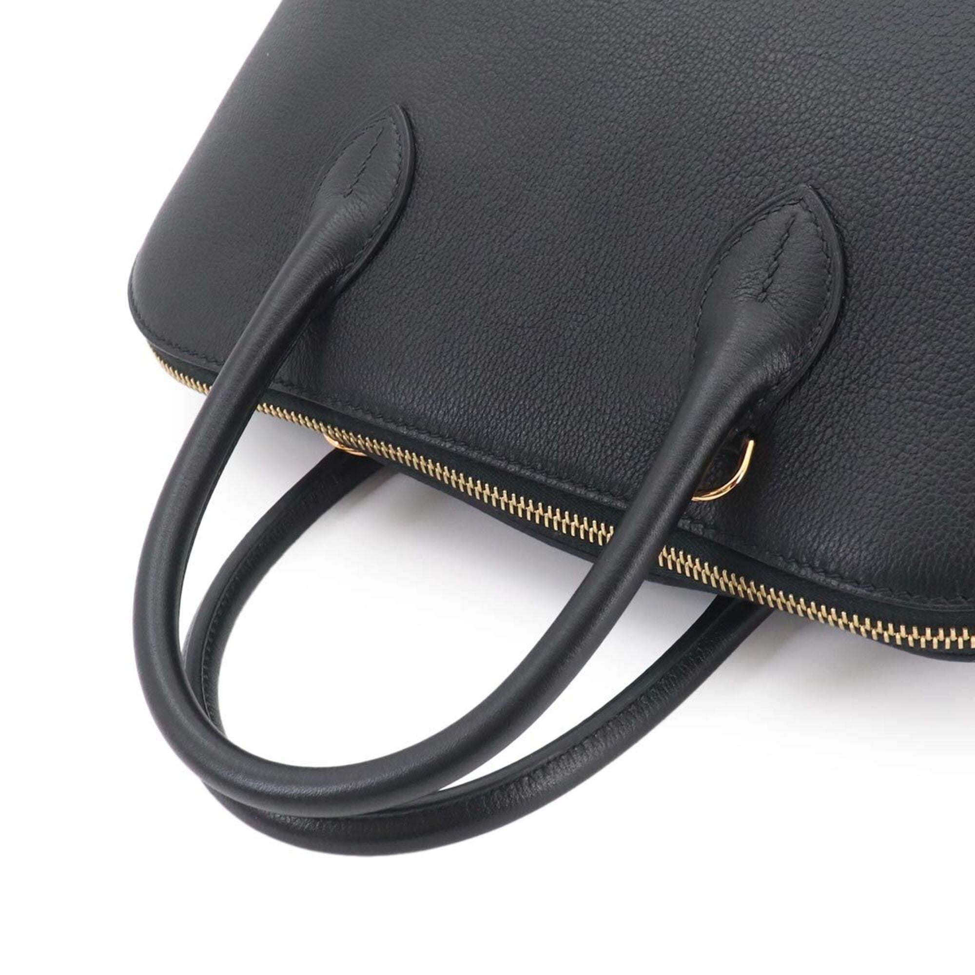 Hermes Bolide 1923 30 2-way Hand/Shoulder Handbag, Taurillon Novillo Leather, Black, C Stamp, Gold Hardware — New - Store Return