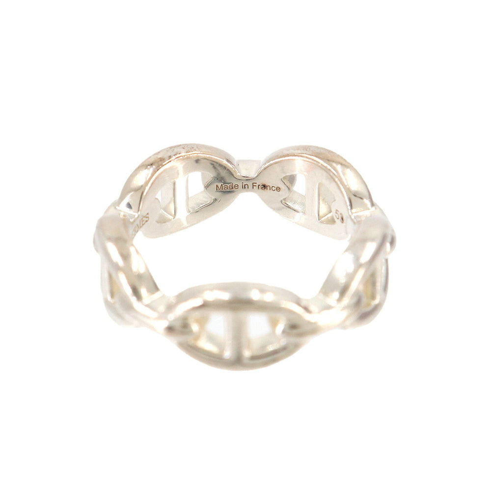Hermes Chaine d'Ancre Enchainée PM #53 Ring, SV 925 Silver — Like New