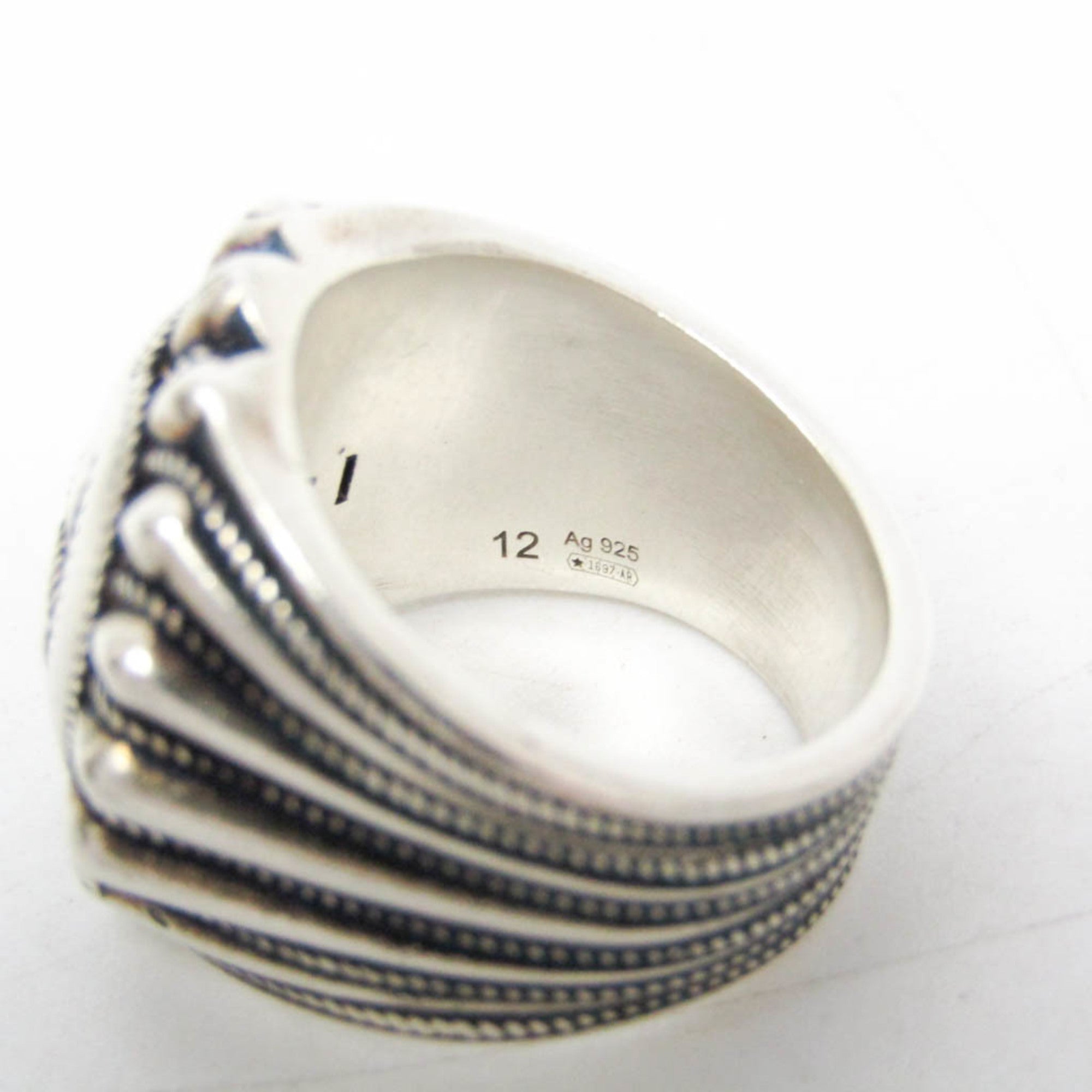 Gucci Interlocking G 728399 Silver Fashion Band Ring Silver — Like New