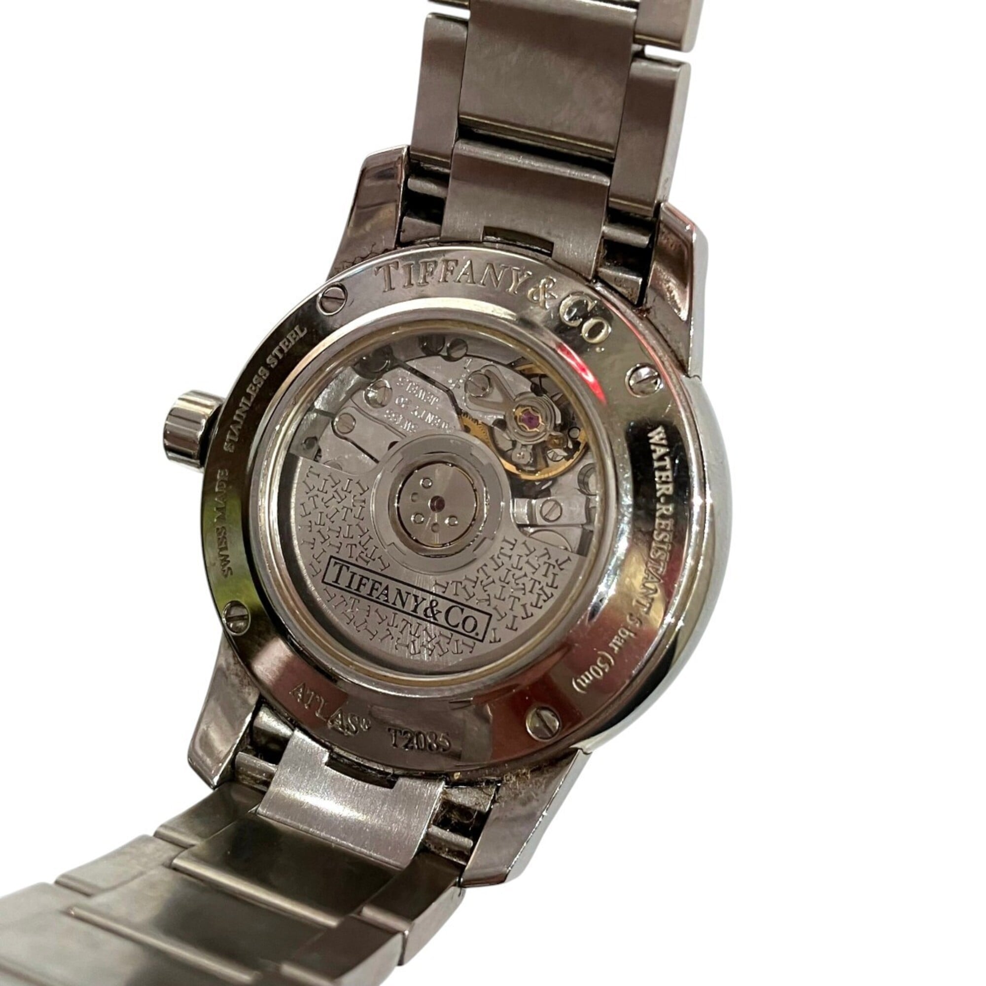 Tiffany & Co. Atlas Dome Watch, Total Weight 64g, Stainless Steel, Automatic Movement, Silver Dial, Z1830.68.10A21A00A — Good