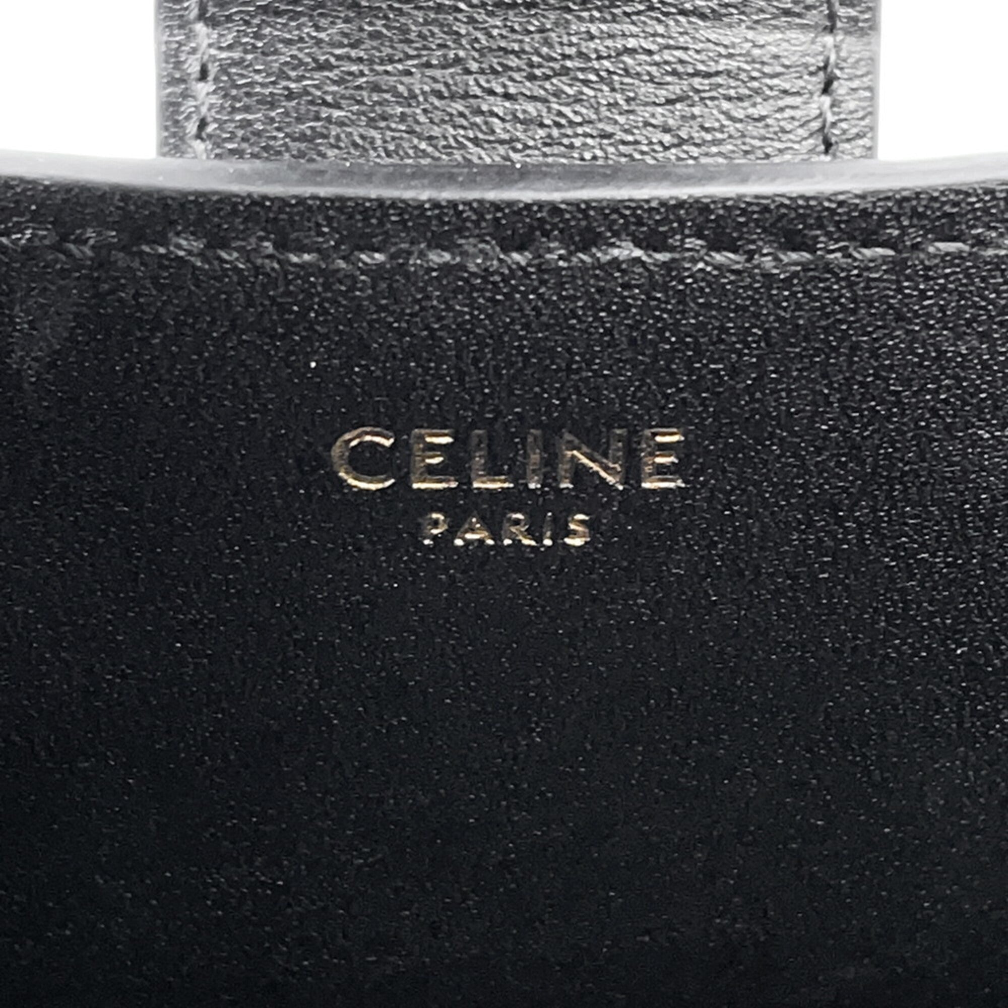 Celine Triomphe Small Bucket Louise Handbag 119173FX9.04LU CELINE 2-way Black Women's — Like New