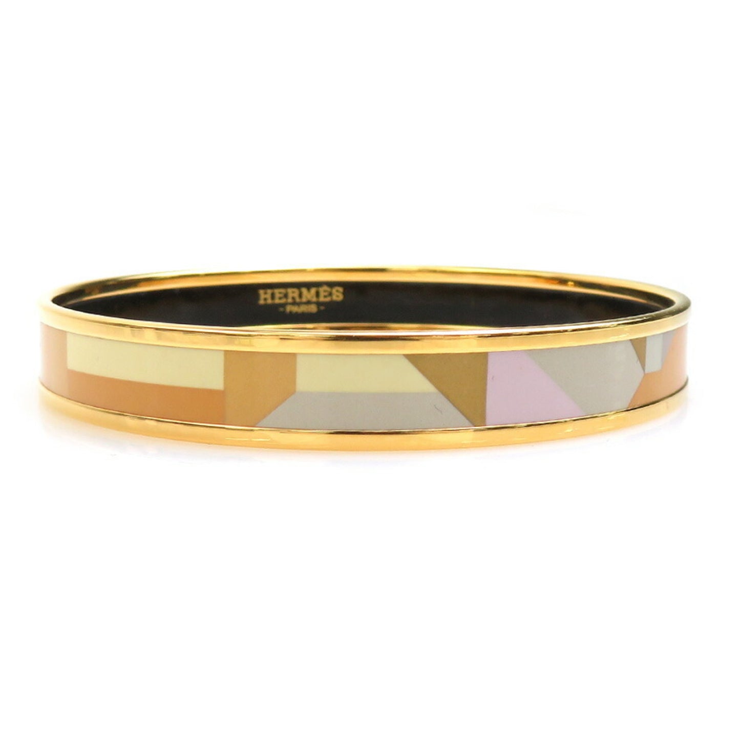 Hermes HERMES bangle bracelet enamel metal gold multicolor ladies e60209a
