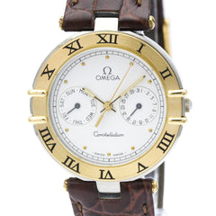 OMEGA Constellation Day Date 18K Gold Steel Watch 196.1080 Polished — Very Good