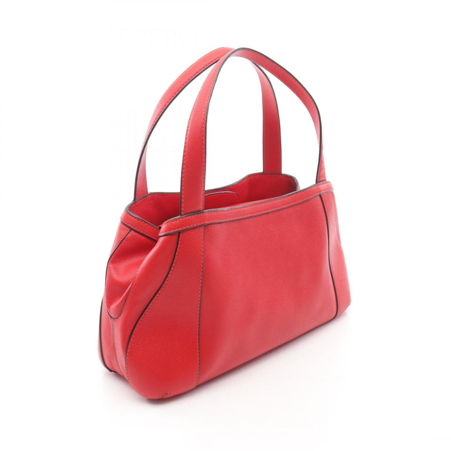 Valextra Women's Leather Handbag in Red