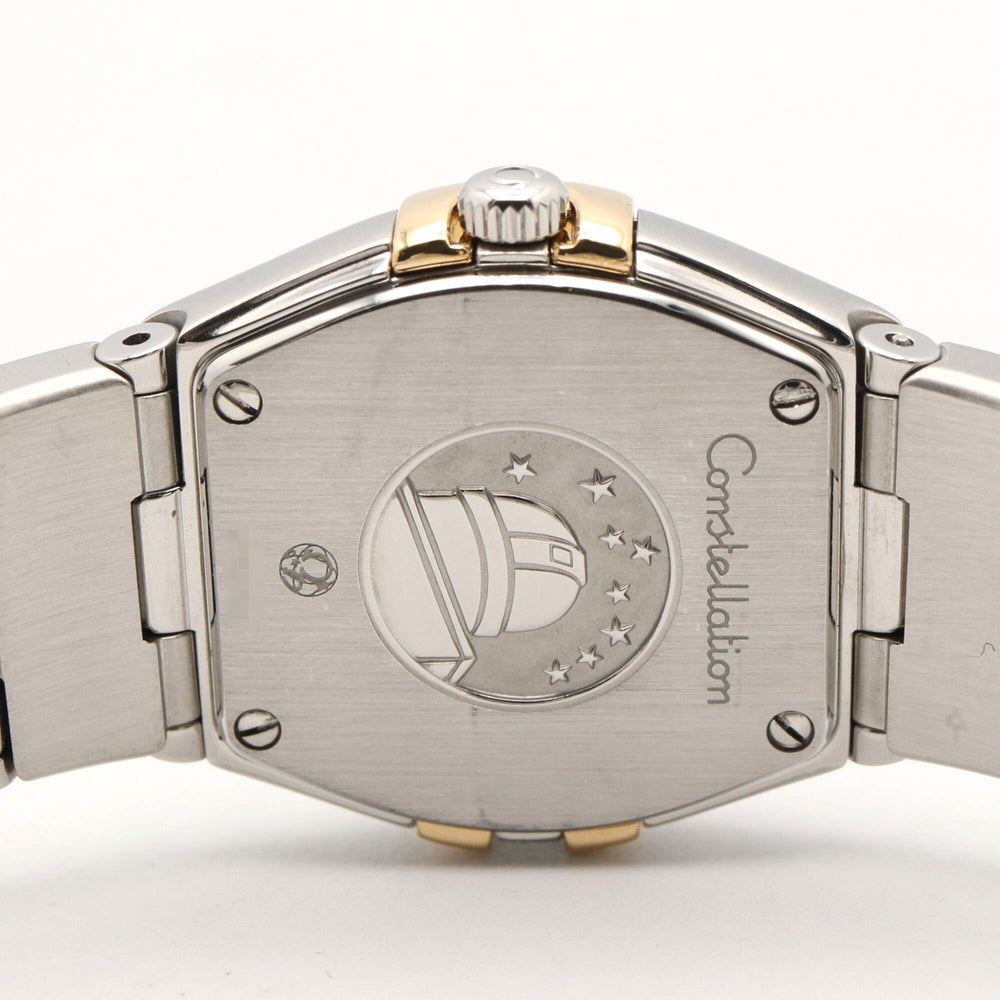 Omega Constellation 12-Diamond Watch, 18K Yellow Gold Stainless Steel, Diamond, Ladies', White/White Mother-of-Pearl, 123.20.24.60.55.006 — Very Good