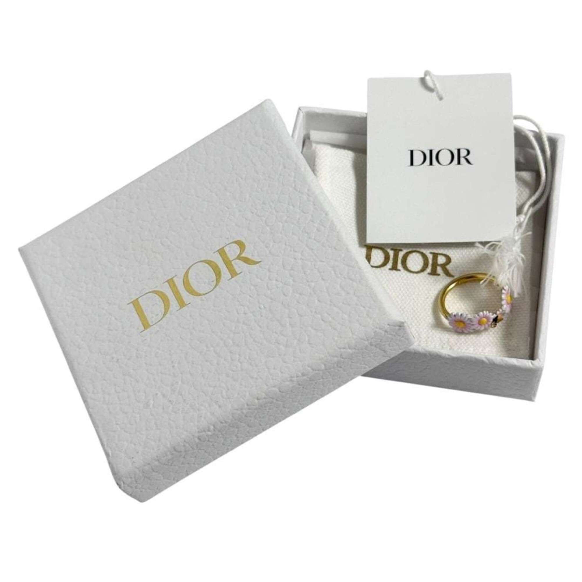Christian Dior Dior Women's Daisy Flower Ring, Size S (12) — Like New