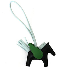 Hermes Rodeo Pegasus PM, Agneau Milo/Swift leather, K stamp (2025 production), Black/Vert Peppermint/Vert Yucca — New - Store Return