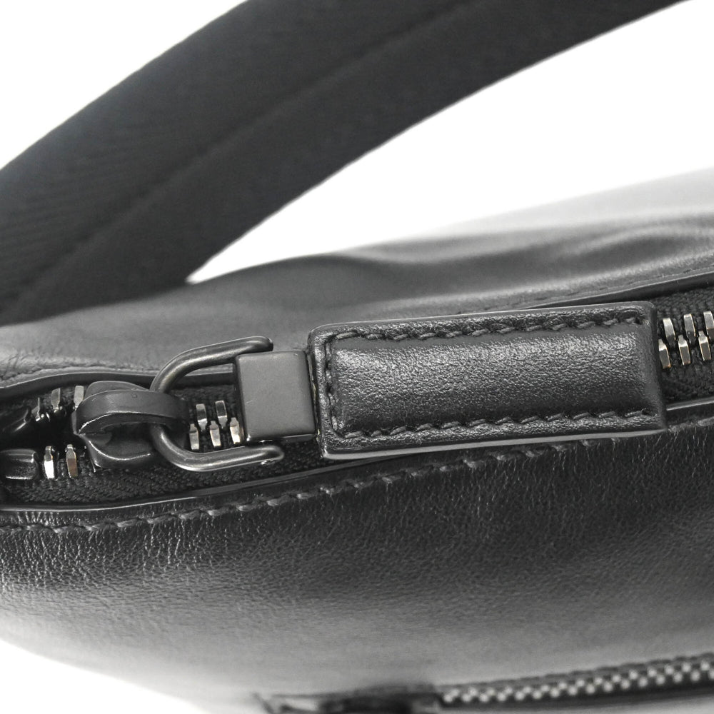 PRADA Prada Shoulder Bag Leather Triangle Black Blue 2VH078 — New - Store Return