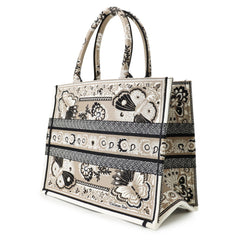 Christian Dior Tote Bag Book Butterfly Bandana Medium Handbag — Like New