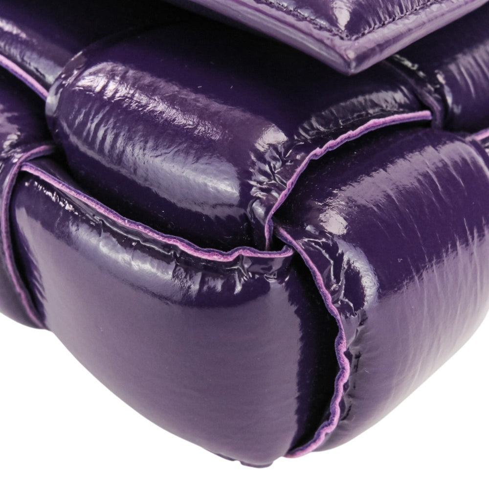 Bottega Veneta Padded Cassette Intrecciato Shoulder Bag 591970 Purple Women's — Like New