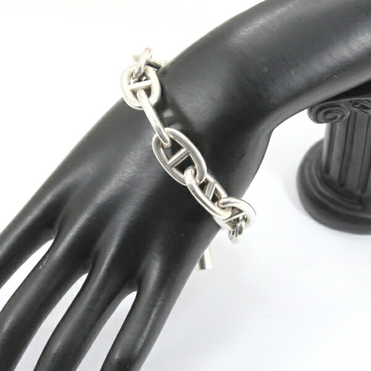 Hermes Bracelet Chaine d'Ancre TGM Chain 12 Links Silver 925 SV925 HERMES 12Links Men's Women's