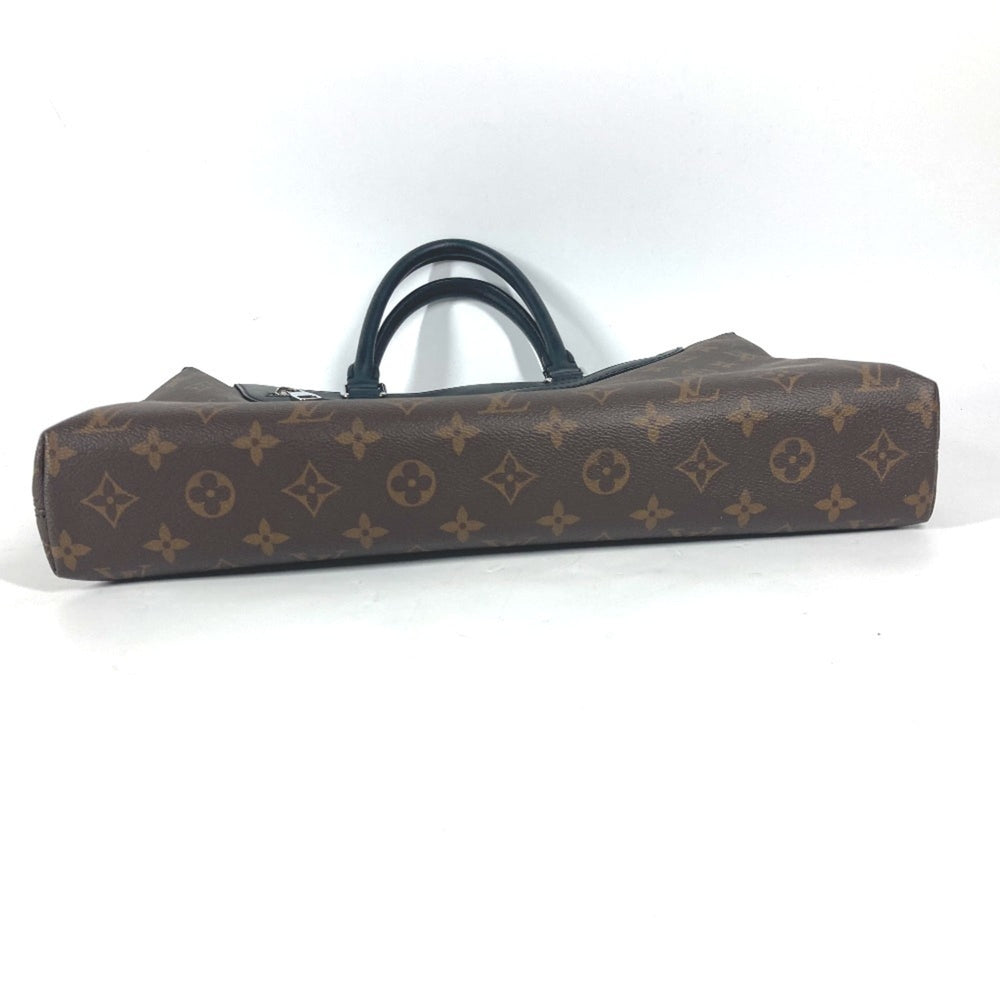 LOUIS VUITTON M54019 Monogram Macassar Porte Document Jour PDJ Bag Shoulder Tote Handbag Canvas Men's Brown G-241125-30 — Like New