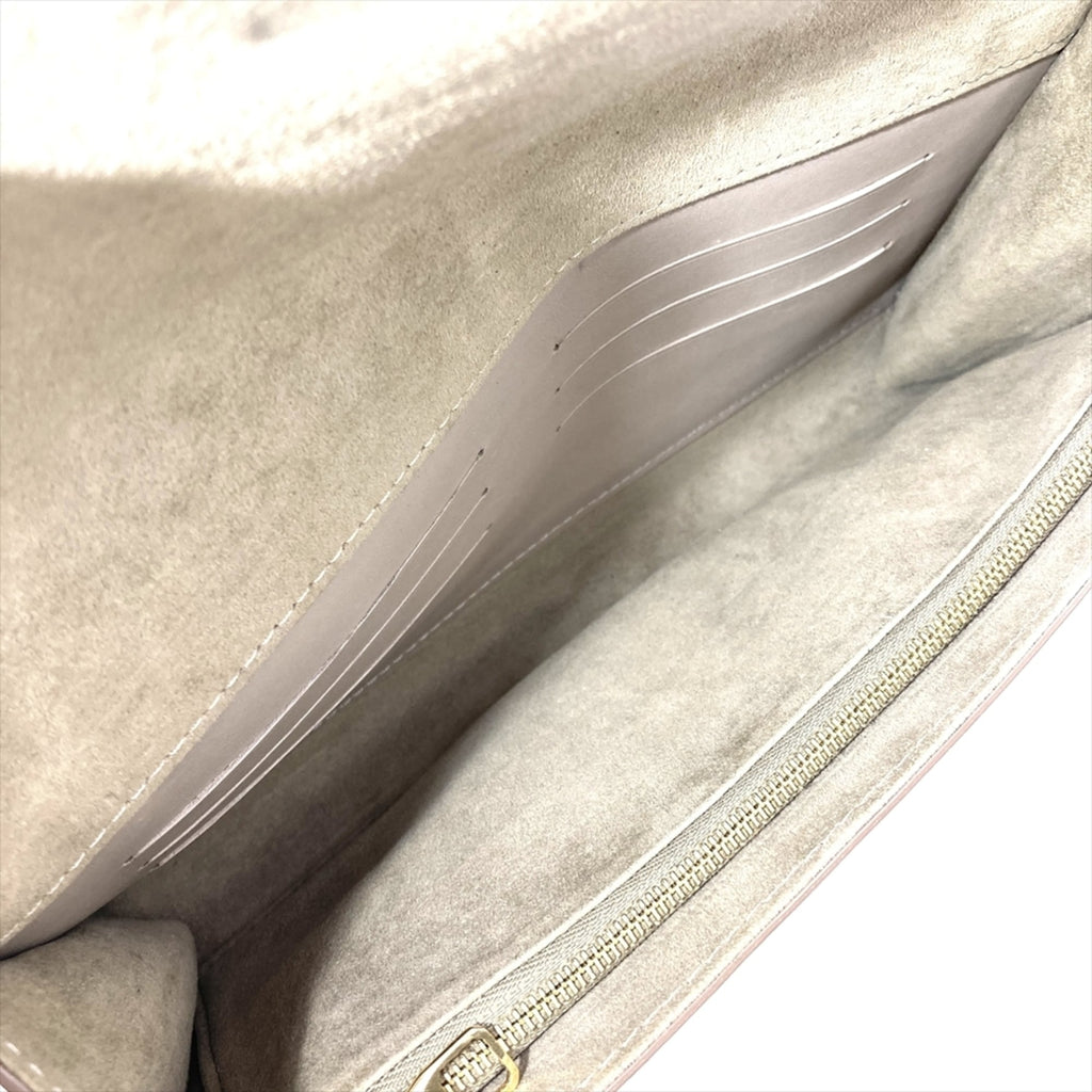 Louis Vuitton Pochette Louise EW Clutch Bag M94334 Gold with Hardware TR1123 Women's