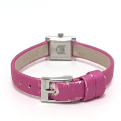 GUCCI 128.5 Pink Shell Quartz Wristwatch Watch SS Ladies Silver S-240816-8 — Good