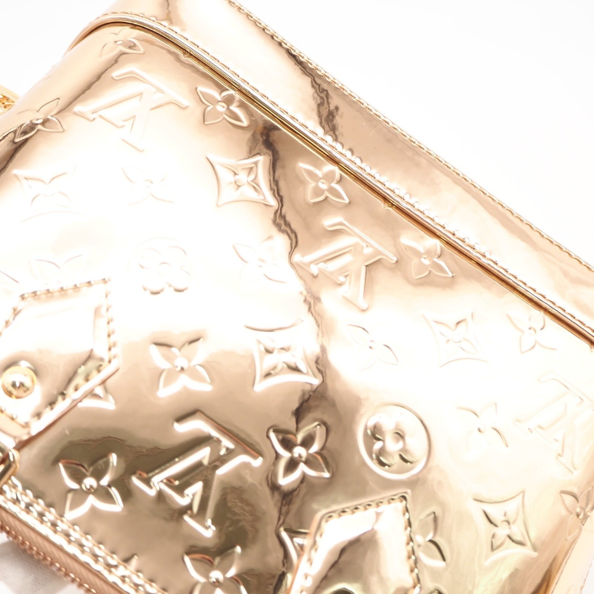 LOUIS VUITTON Monogram Alma BB Cuivre M27037 Handbag Bronze Coated Canvas Women's — New - Store Return