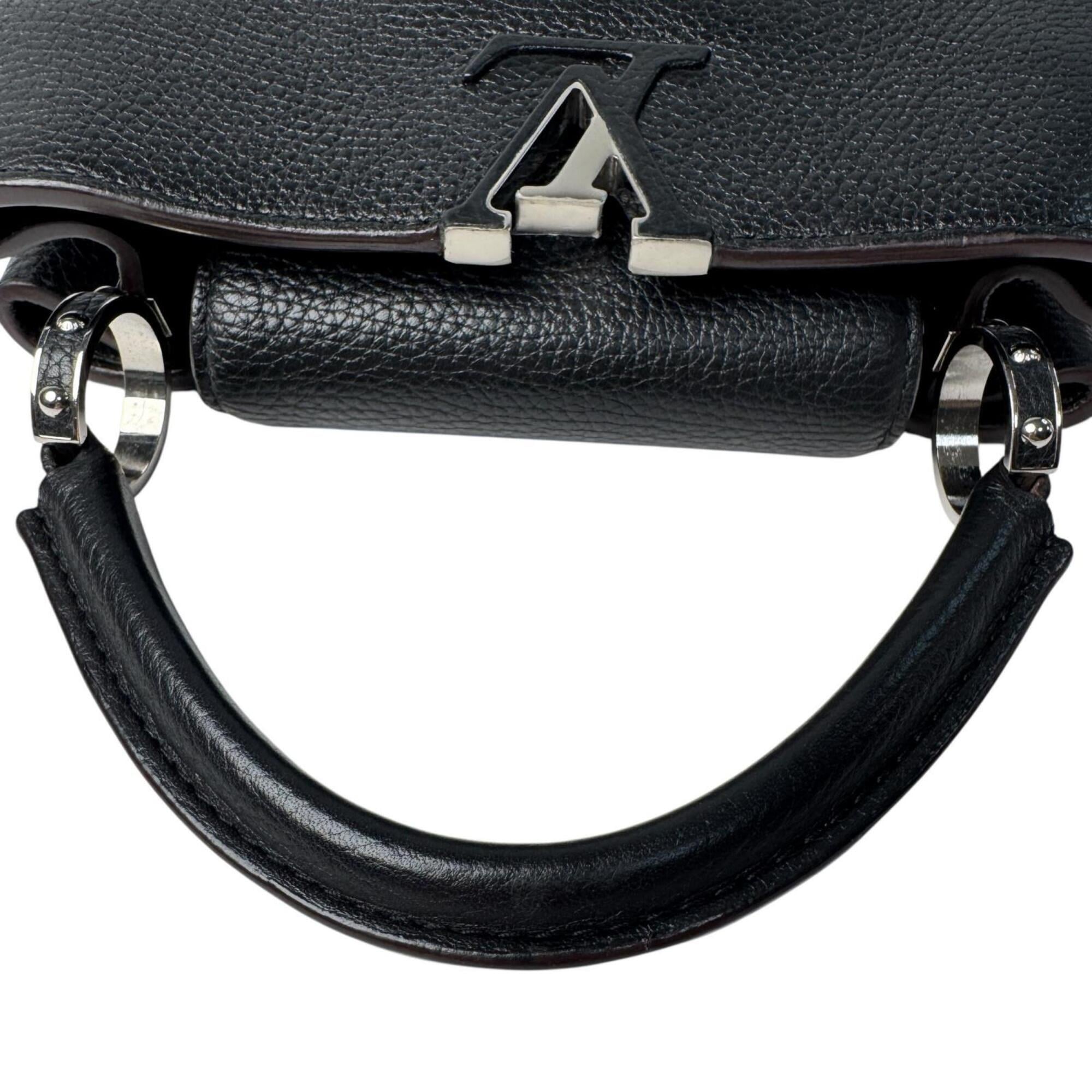 Louis Vuitton Capucines BB M94586 AH2164 2-way Shoulder Bag/Handbag, Black, Crossbody, Women's — Like New
