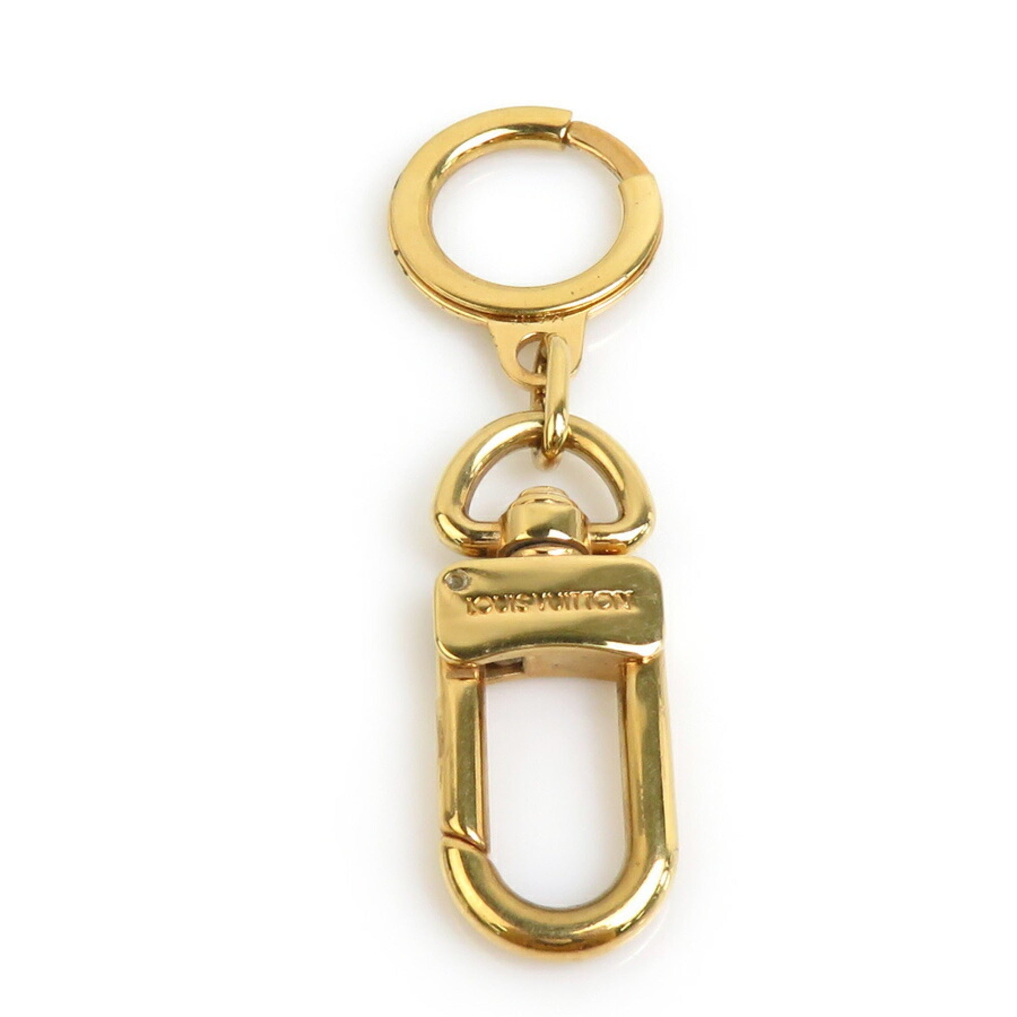 Louis Vuitton LOUIS VUITTON Key Ring Charm Anokle Metal Gold Men's Women's a0559