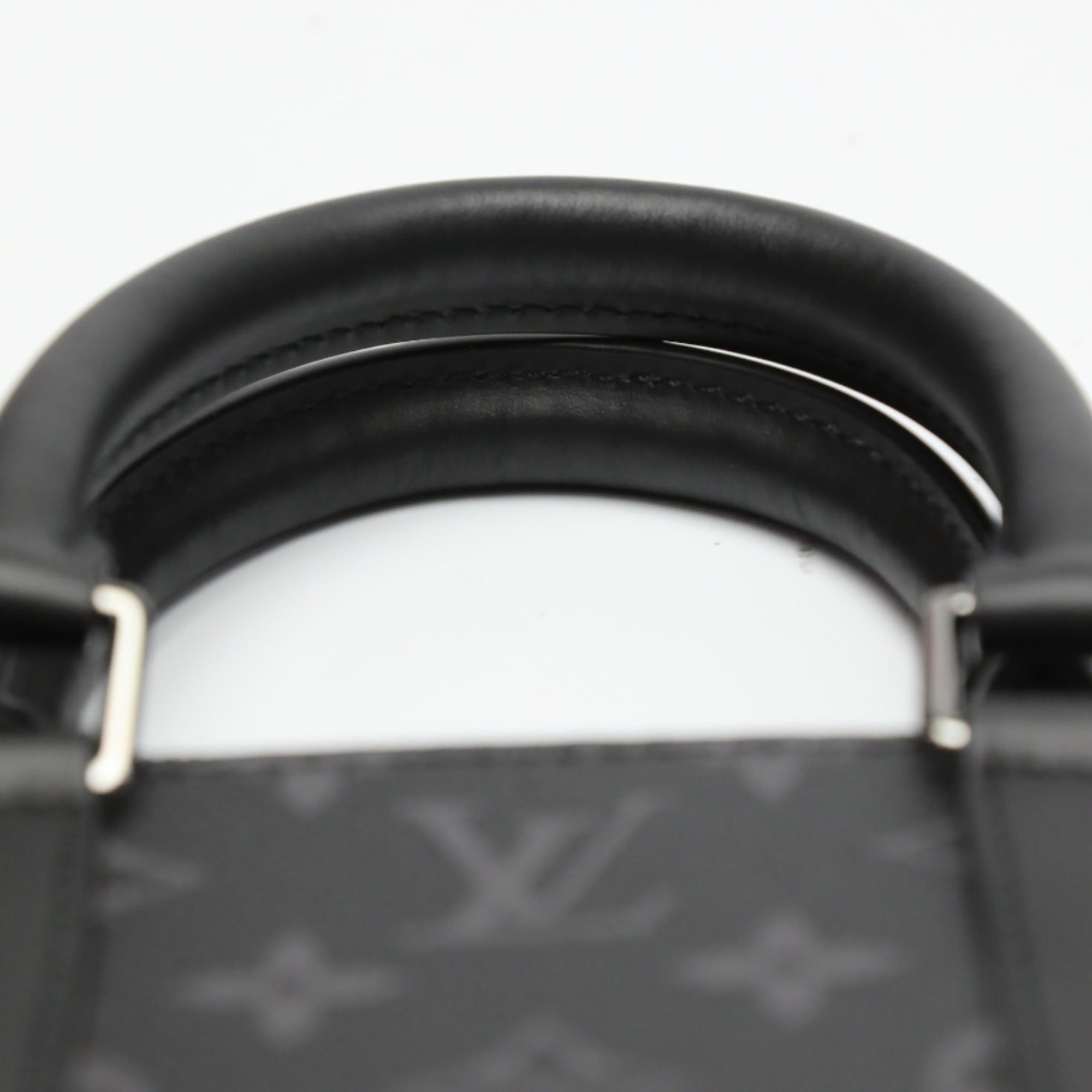 Louis Vuitton LOUIS VUITTON Tote Bag Shoulder Monogram Eclipse Sac Plat Cross Canvas M46456 Black LV — Like New