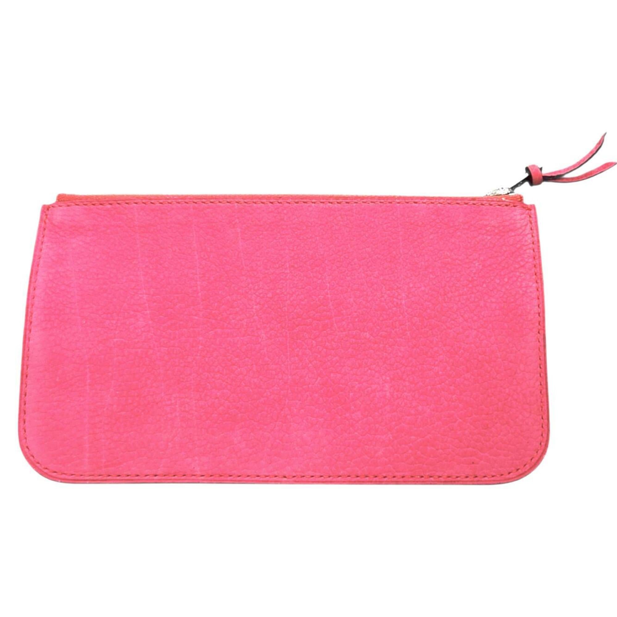 HERMES Dogon Duo GM Dobris Pink Long Wallet, Leather, Wallet & Coin Case, Women's Men's