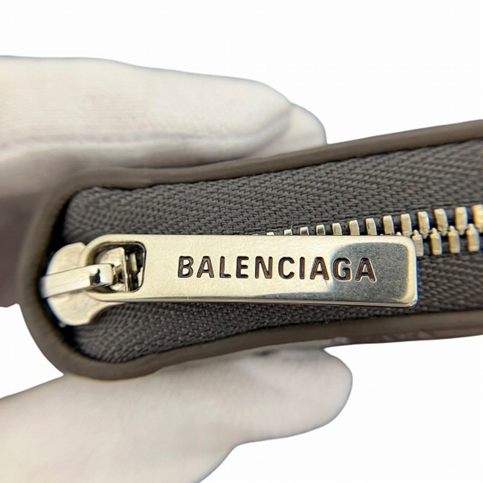 Balenciaga 717787 Leather Long Wallet for Men